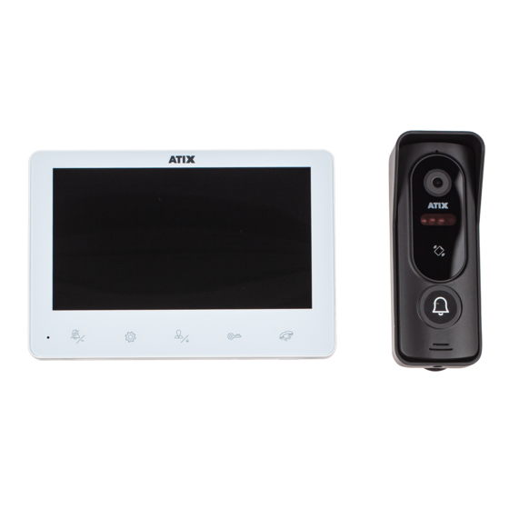 Комплект домофонии ATIX AT-I-K730C/TCR White
